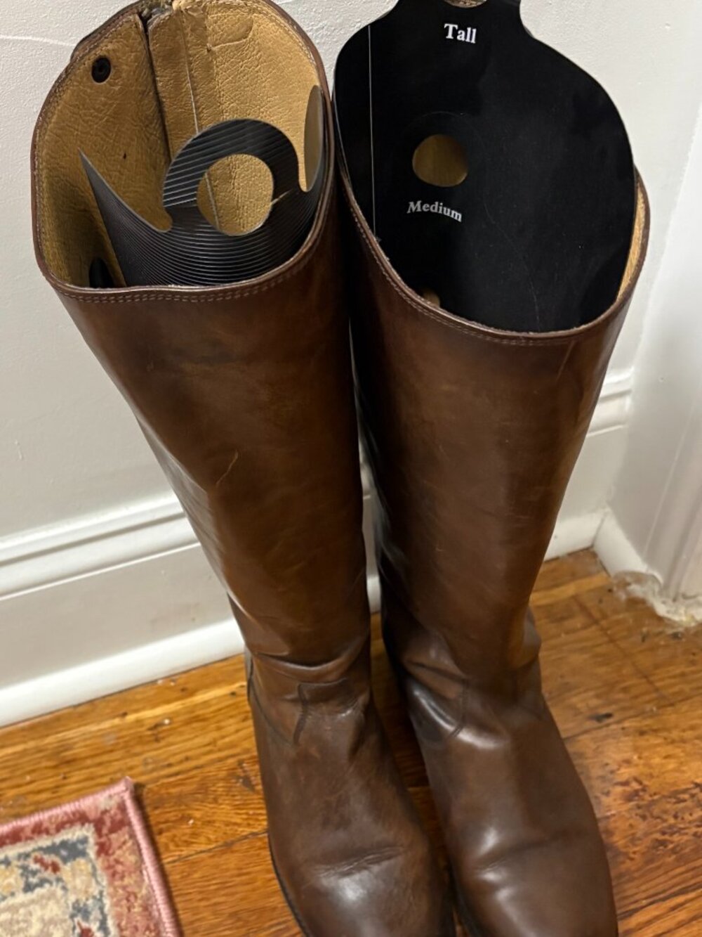 women's Frye boots size 9.5 extended calf brown